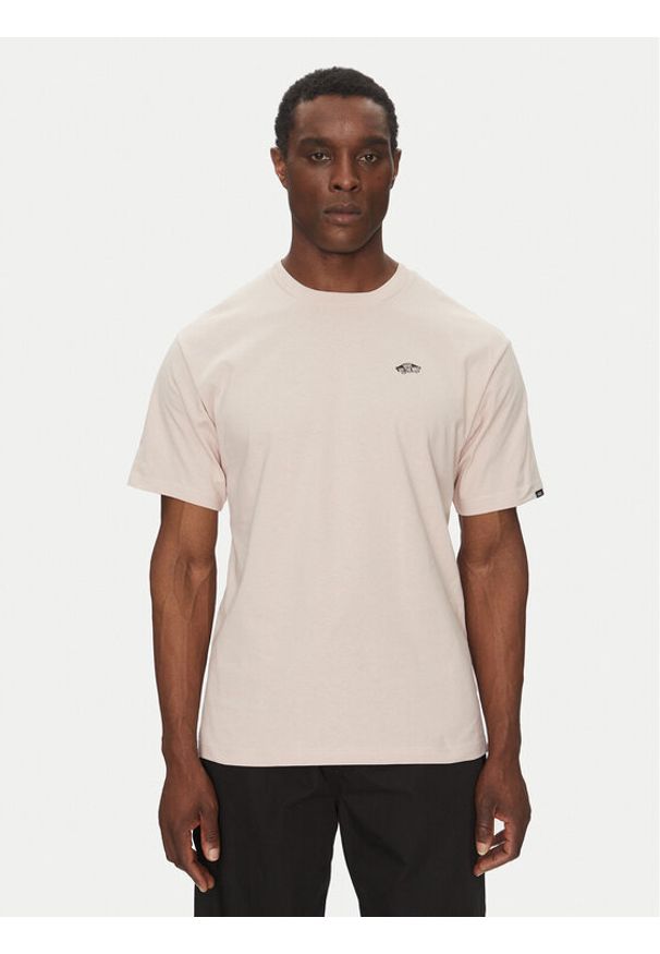 Vans T-Shirt Style 76 II VN000P50 Różowy Loose Fit. Kolor: różowy. Materiał: bawełna