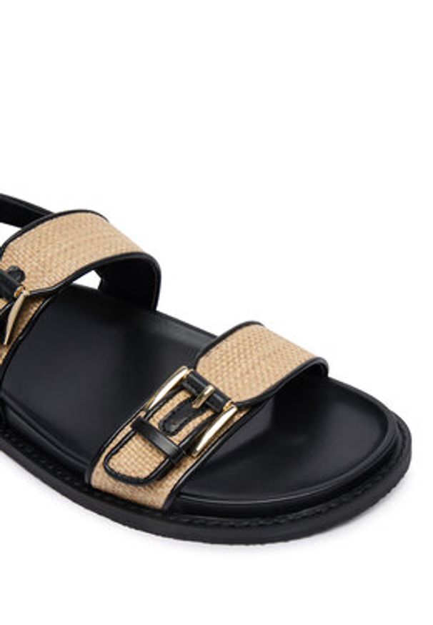 MICHAEL Michael Kors Sandały 40S6NIFS1D Czarny. Kolor: czarny. Materiał: skóra