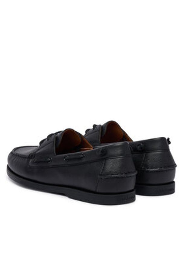 Polo Ralph Lauren Mokasyny Merton Boat Cs Bts 803P07643001 Czarny. Kolor: czarny. Materiał: skóra