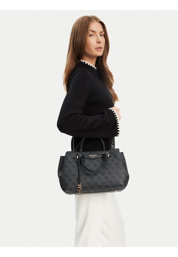 Guess Torebka Katya HWSG96 52060 Szary. Kolor: szary. Materiał: skórzane