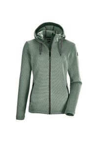 Kurtka polarowa rozpinana damska Killtec KOW 135. Kolor: zielony. Materiał: polar. Sport: turystyka piesza