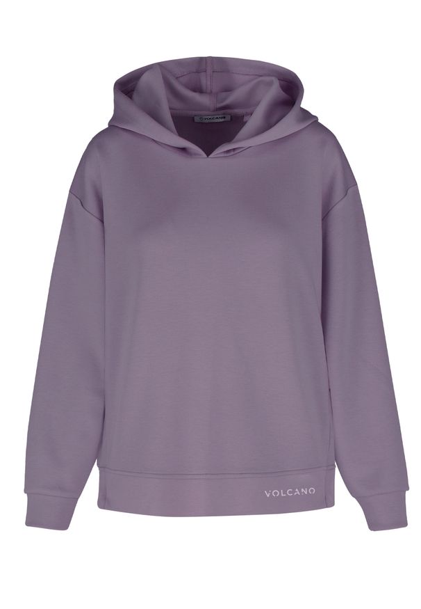 Volcano - Luźna bluza B-MIDA. Okazja: na co dzień. Kolor: fioletowy. Materiał: poliester, włókno, wiskoza, materiał. Wzór: gładki. Styl: sportowy, casual, elegancki
