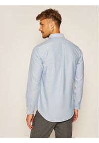 Polo Ralph Lauren Koszula Cupdppcs 710792041002 Błękitny Custom Fit. Typ kołnierza: polo. Kolor: niebieski. Materiał: bawełna