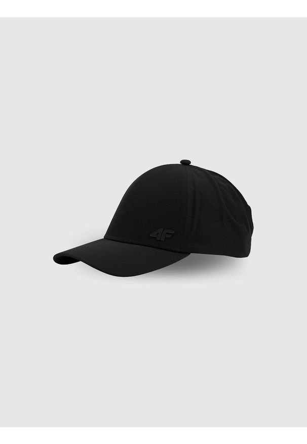4f - 4F Czapka z daszkiem strapback uniseks - czarna S/M (58cm). Kolor: czarny. Styl: sportowy, klasyczny, casual