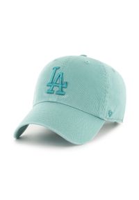 47 Brand - 47brand czapka Los Angeles Dodgers kolor turkusowy z aplikacją. Kolor: turkusowy. Wzór: aplikacja