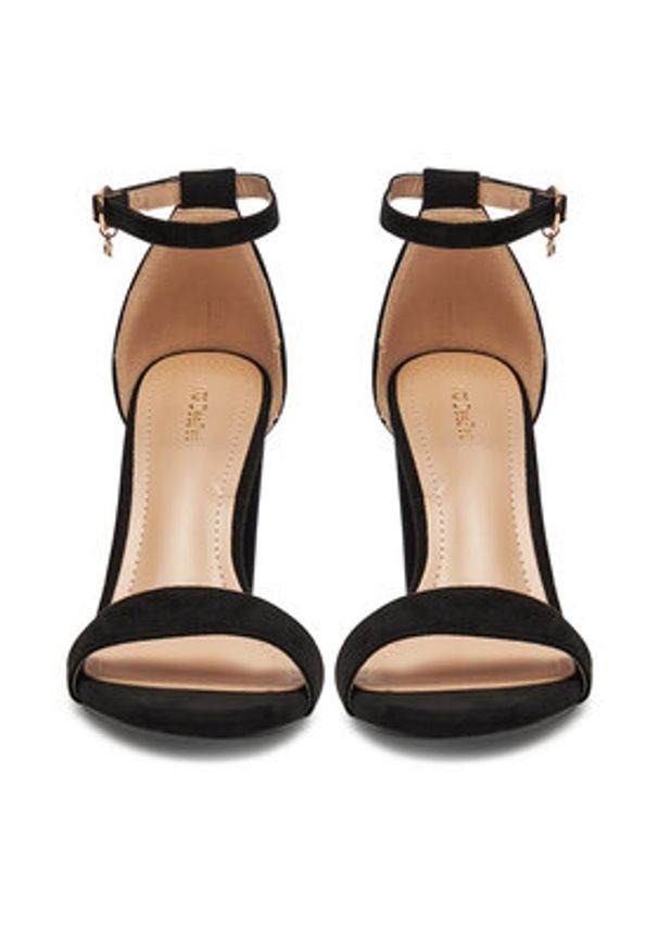 DeeZee Sandały E998-4 Czarny. Kolor: czarny. Materiał: materiał