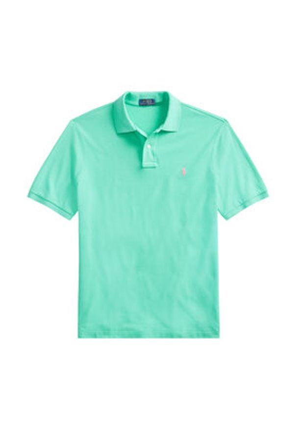 Polo Ralph Lauren Polo 710782592018 Zielony Slim Fit. Typ kołnierza: polo. Kolor: zielony. Materiał: bawełna