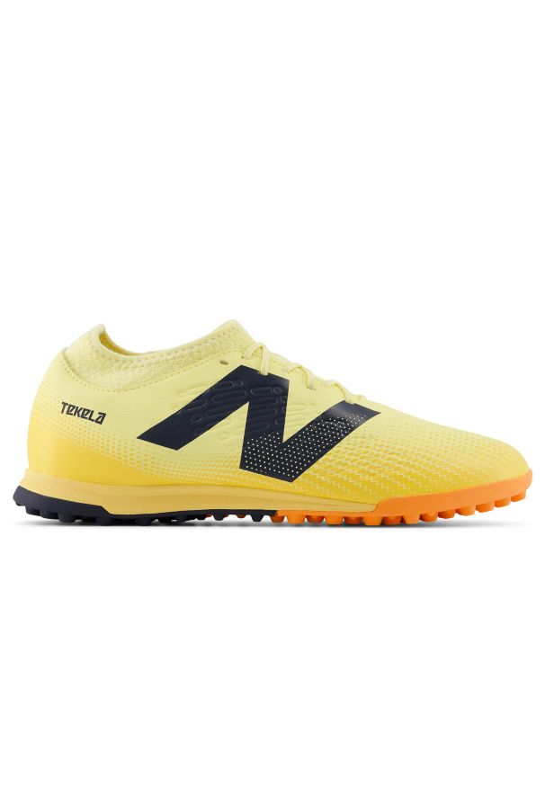 Turfy męskie New Balance TEKELA MAGIQUE TF V4+ ST3TJ45 – żółte. Okazja: na co dzień. Kolor: żółty. Materiał: materiał, syntetyk, guma. Szerokość cholewki: normalna. Sezon: zima. Sport: fitness