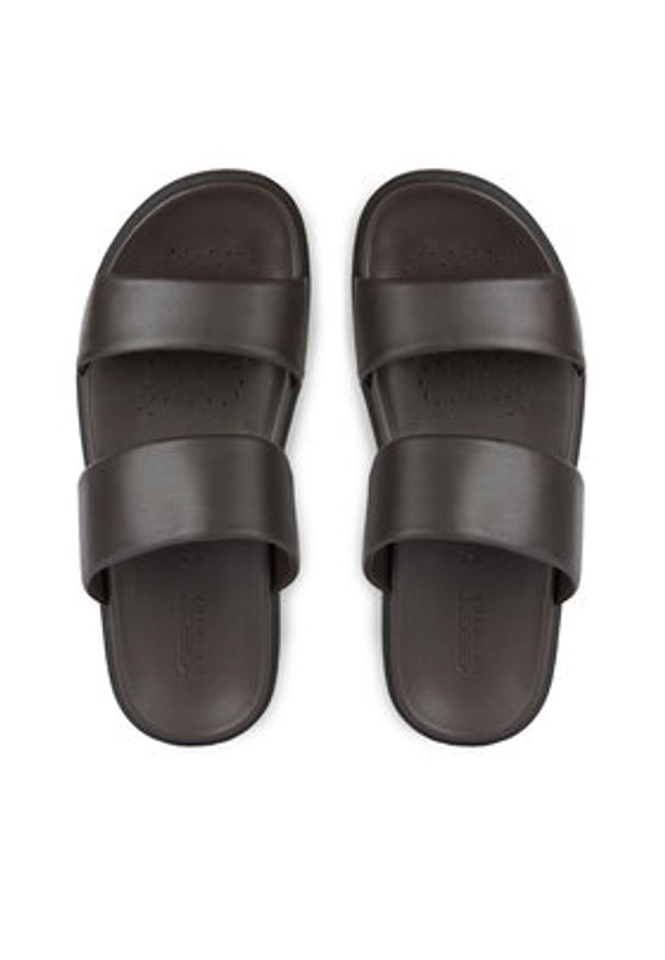 Geox Klapki U Spherica Ec6 U45GWA 00085 C6006 Brązowy. Kolor: brązowy. Materiał: skóra