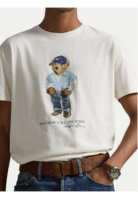 Polo Ralph Lauren T-Shirt 710B14615001 Biały Regular Fit. Typ kołnierza: polo. Kolor: biały. Materiał: bawełna #6