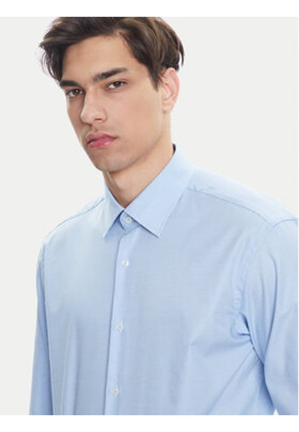 BOSS Koszula H-Joe 50519887 Błękitny Regular Fit. Kolor: niebieski. Materiał: bawełna