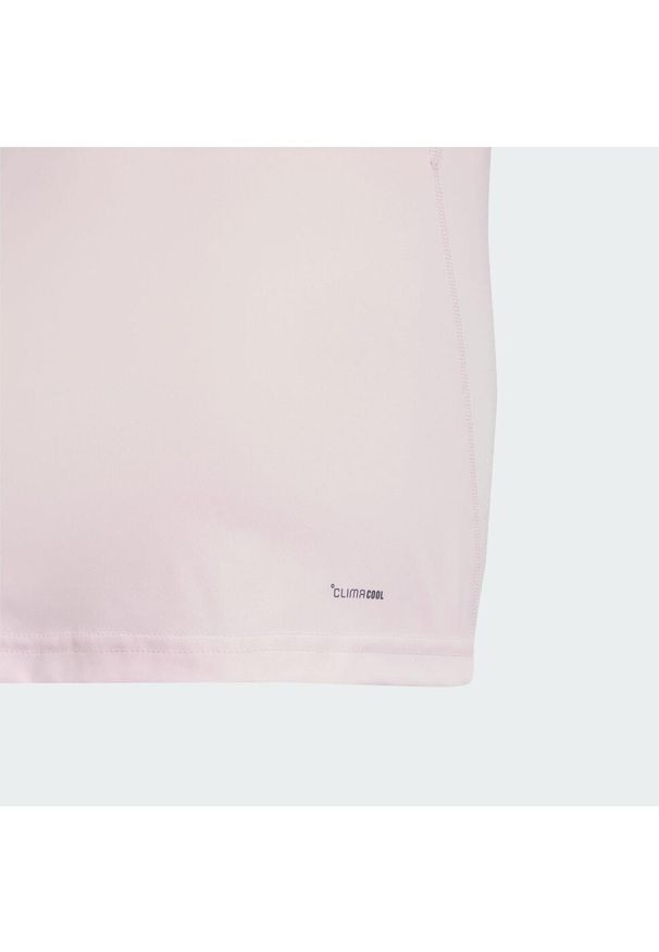 Adidas - Koszulka Club Tank Kids. Kolor: różowy. Długość rękawa: bez rękawów. Technologia: ClimaCool (Adidas). Sport: tenis