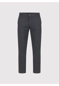Pako Lorente - PAKO LORENTE – Grafitowe spodnie męskie chino. Okazja: na co dzień. Kolor: szary. Materiał: poliester, elastan, bawełna. Sezon: zima, jesień. Styl: casual #3
