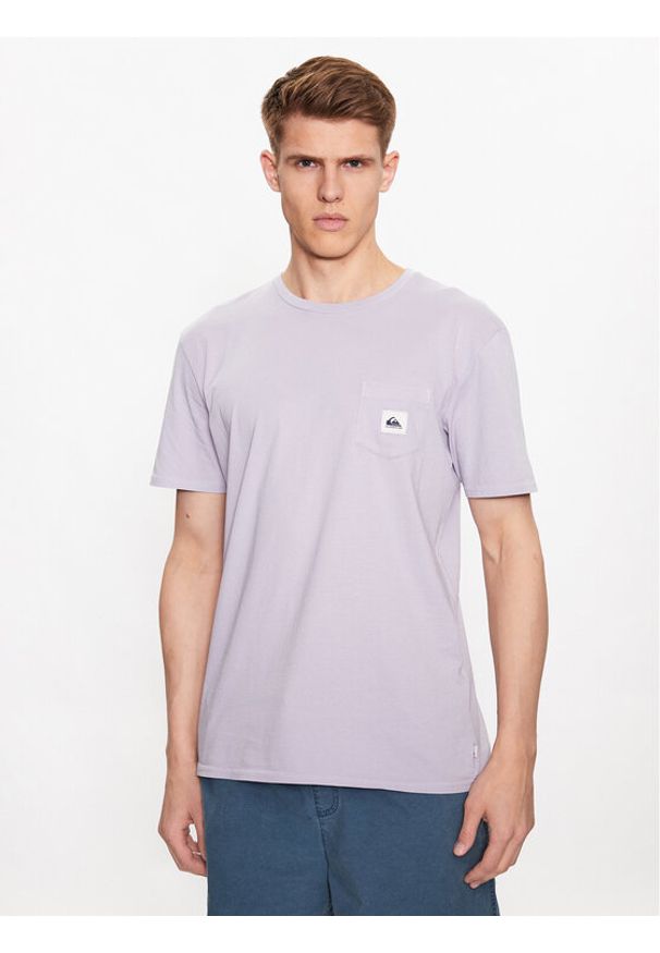 Quiksilver T-Shirt Sub Missions EQYZT07253 Fioletowy Regular Fit. Kolor: fioletowy. Materiał: bawełna