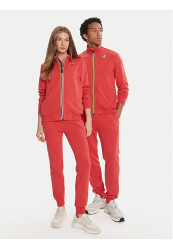 K-Way Bluza Augur K41225W Czerwony Regular Fit. Kolor: czerwony. Materiał: bawełna