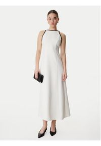 Marella Sukienka koktajlowa Sapore 2613221113 Écru Regular Fit. Materiał: syntetyk. Styl: wizytowy #5
