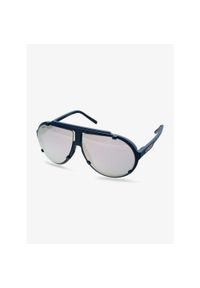 Okulary przeciwsłoneczne Uvex Esntl Pina - blue matt/mirror silver. Kolor: niebieski. Sport: turystyka piesza