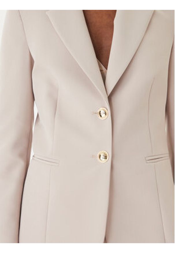 Rinascimento Marynarka CFC0128642003 Beżowy Regular Fit. Kolor: beżowy. Materiał: syntetyk