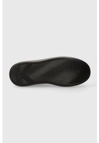 Karl Lagerfeld sneakersy skórzane KAPRI MENS KC kolor srebrny KL52538M. Nosek buta: okrągły. Zapięcie: sznurówki. Kolor: srebrny. Materiał: skóra #3