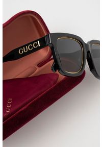 Gucci okulary przeciwsłoneczne damskie kolor czarny. Kolor: czarny #4