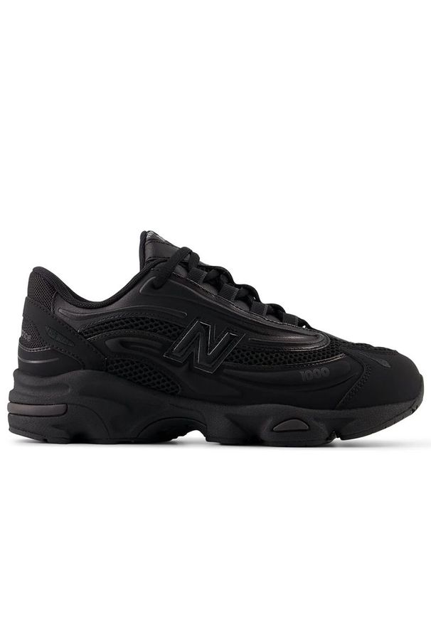 Buty młodzieżowe New Balance GC1000BK - czarne. Kolor: czarny. Materiał: materiał, syntetyk. Szerokość cholewki: normalna