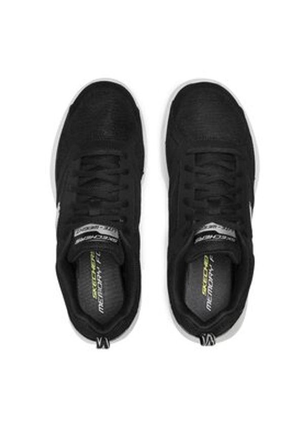 skechers - Skechers Sneakersy Dynamight 2.0 58363/BLK Czarny. Kolor: czarny. Materiał: materiał