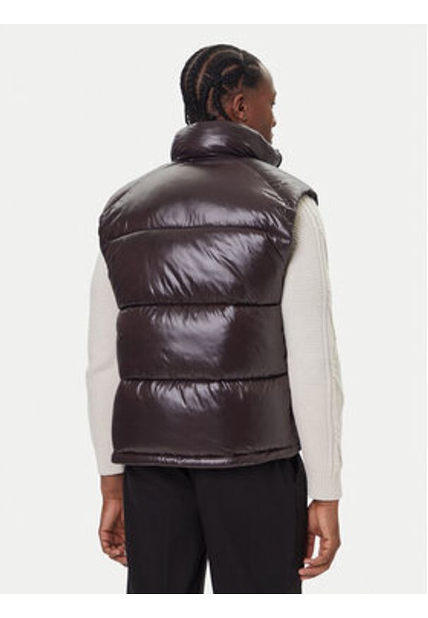 Save The Duck Kamizelka D81382U LOVE21 Brązowy Regular Fit. Kolor: brązowy. Materiał: syntetyk