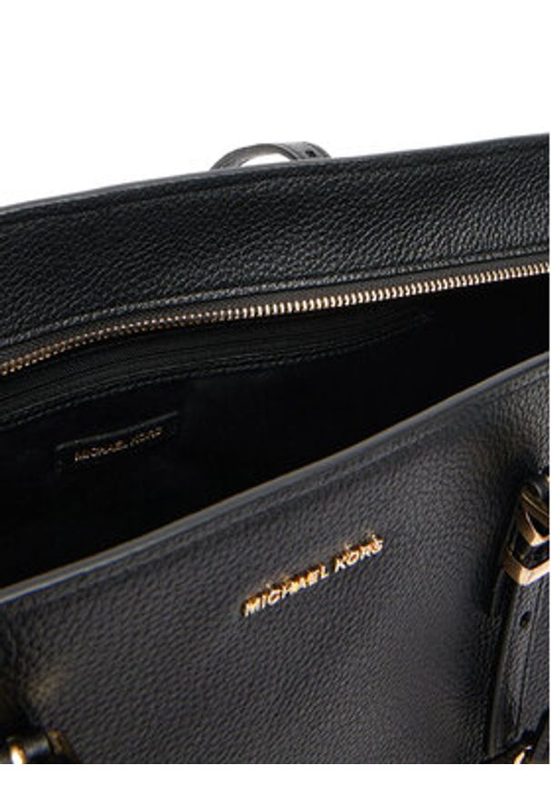 MICHAEL Michael Kors Torebka Quinn 30T5GQNT9L Czarny. Kolor: czarny. Materiał: skórzane