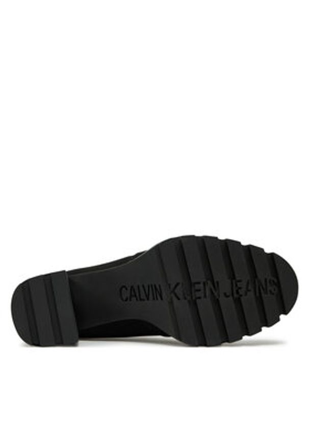 Calvin Klein Jeans Botki Heel Platform Zip Boot Ss YW0YW01601 Czarny. Kolor: czarny. Materiał: materiał. Obcas: na platformie