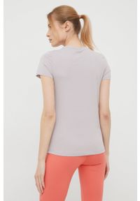 Only Play t-shirt damski kolor fioletowy. Kolor: fioletowy. Materiał: skóra, bawełna, dzianina, materiał