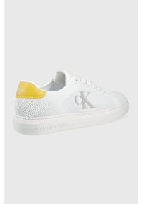 Calvin Klein Jeans tenisówki YM0YM00327.0K7 męskie kolor biały. Nosek buta: okrągły. Zapięcie: sznurówki. Kolor: biały. Materiał: guma #4