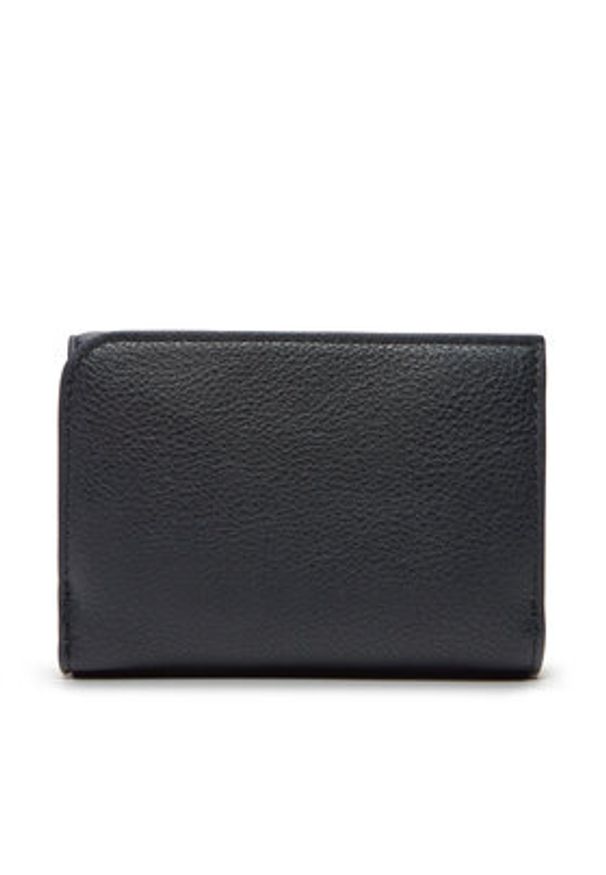 TOMMY HILFIGER - Tommy Hilfiger Mały Portfel Damski Th Logotape Trifold AW0AW17477 Granatowy. Kolor: niebieski. Materiał: skóra