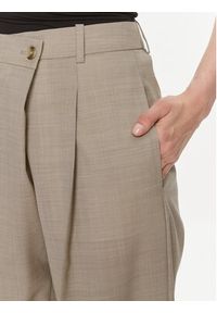BOSS - Boss Spodnie materiałowe Tenly 50505608 Beżowy Straight Fit. Kolor: beżowy. Materiał: wełna