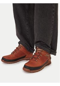 Timberland Trapery Euro Sprint Mid Lace TB0A2K84EJD1 Brązowy. Kolor: brązowy. Materiał: nubuk, skóra #3