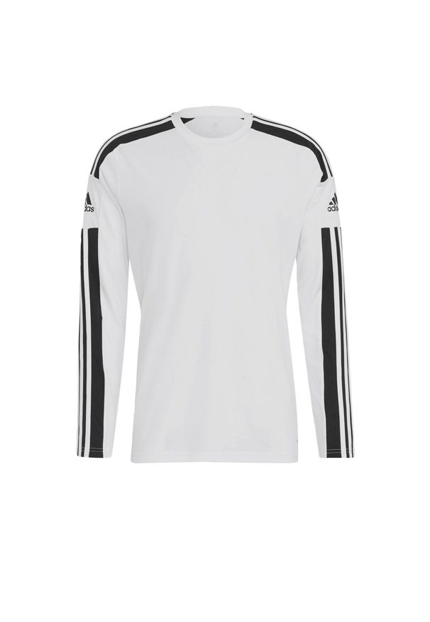Adidas - Koszulka męska adidas Squadra 21 Long Sleeve Jersey. Kolor: biały, czarny, wielokolorowy. Materiał: jersey. Długość rękawa: długi rękaw. Długość: długie. Sport: piłka nożna