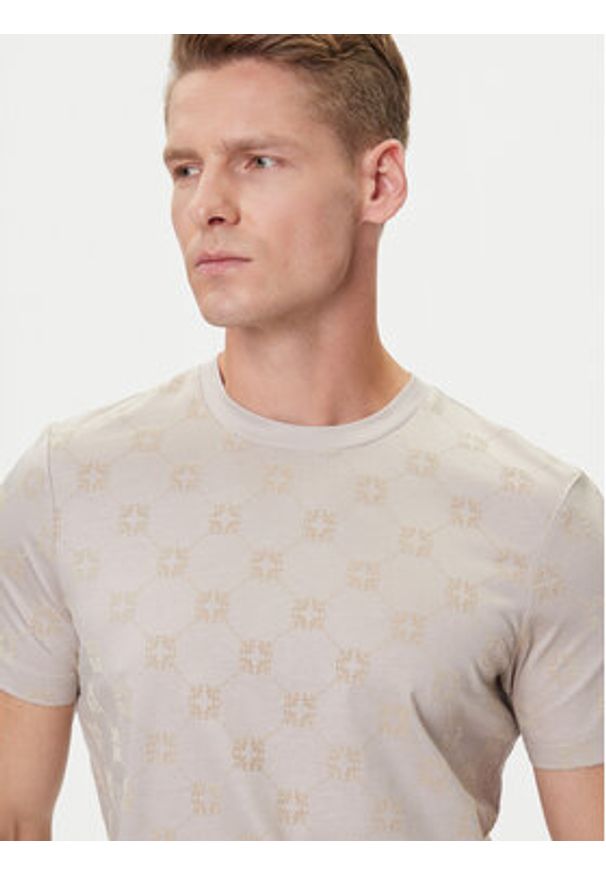 JOOP! T-Shirt 17 JJ-23Berno 30046985 Beżowy Modern Fit. Kolor: beżowy. Materiał: bawełna