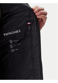 TOMMY HILFIGER - Tommy Hilfiger Bezrękawnik Core Packable MW0MW39989 Czarny Regular Fit. Kolor: czarny. Materiał: syntetyk. Długość rękawa: bez rękawów