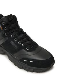 TOMMY HILFIGER - Tommy Hilfiger Sneakersy M Runner Cordura Hi Lth Mix FM0FM05222 Czarny. Kolor: czarny. Materiał: skóra, zamsz #5