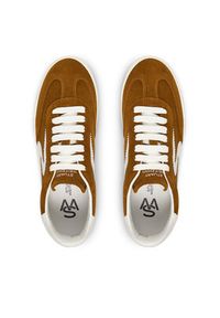 Stuart Weitzman Sneakersy Runaround SK928 XYP Brązowy. Kolor: brązowy. Materiał: skóra, zamsz #4
