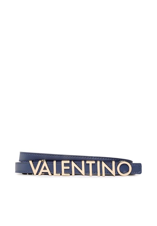 VALENTINO - Pasek Damski Valentino. Kolor: niebieski
