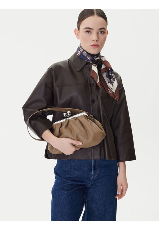 Weekend Max Mara Torebka 2615511174600 Brązowy. Kolor: brązowy. Materiał: skórzane
