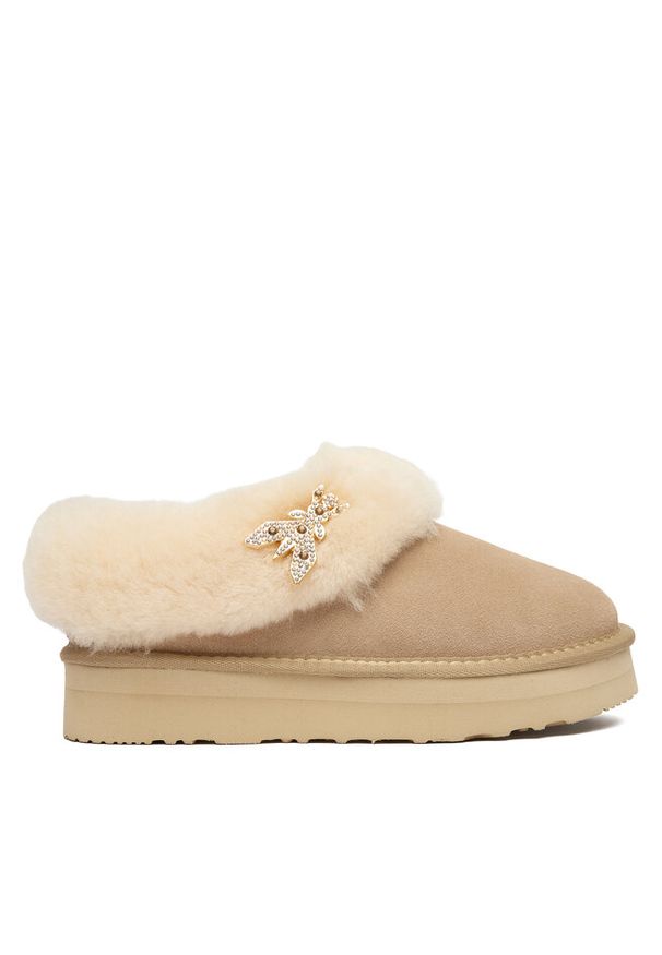 Śniegowce Patrizia Pepe. Kolor: beżowy