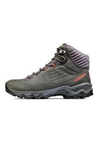Buty trekkingowe damskie Mammut Nova Mid Iv. Wysokość cholewki: za kostkę. Kolor: zielony. Materiał: materiał, syntetyk, skóra. Szerokość cholewki: normalna. Styl: sportowy