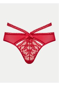 Hunkemöller Komplet 3 par fig brazylijskich 300280 Czerwony. Kolor: czerwony. Materiał: syntetyk