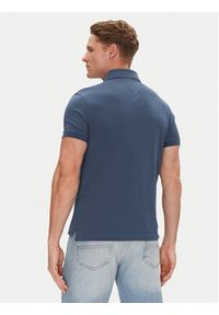 TOMMY HILFIGER - Tommy Hilfiger Polo 1985 MW0MW17771 Niebieski Slim Fit. Typ kołnierza: polo. Kolor: niebieski. Materiał: bawełna #3