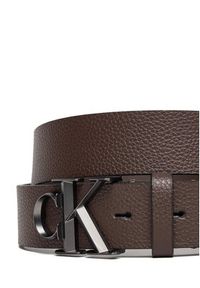Calvin Klein Pasek Męski Ck Buckle 32Mm LV04D7022G Brązowy. Kolor: brązowy. Materiał: skóra