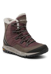 Merrell Śniegowce Antora Sneaker Boot Wp J066930 Bordowy. Kolor: czerwony. Materiał: materiał #5