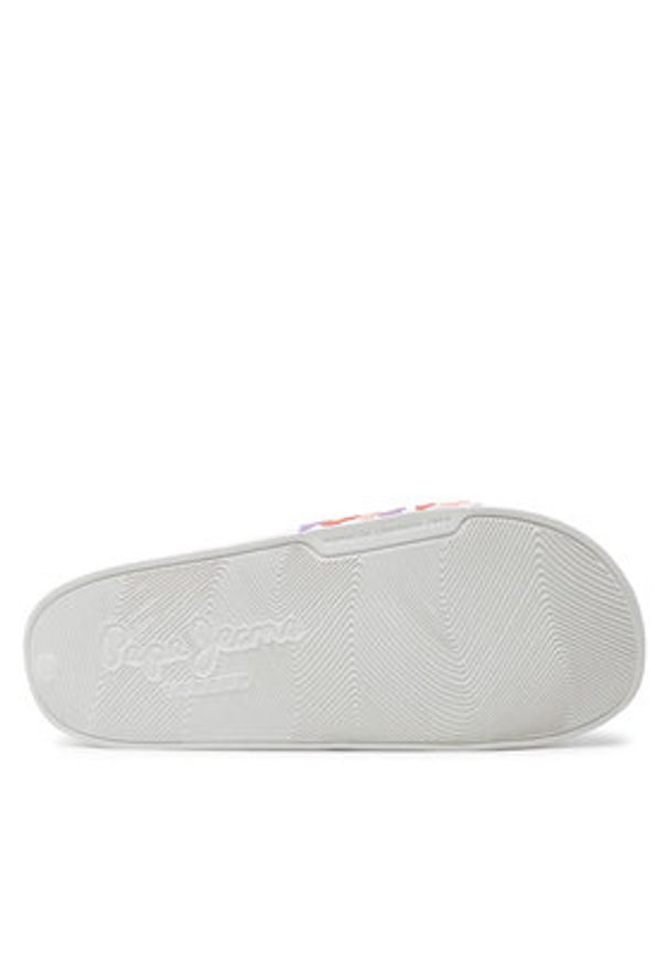 Pepe Jeans Klapki Slider Set W PLS70145 Biały. Kolor: biały. Materiał: syntetyk