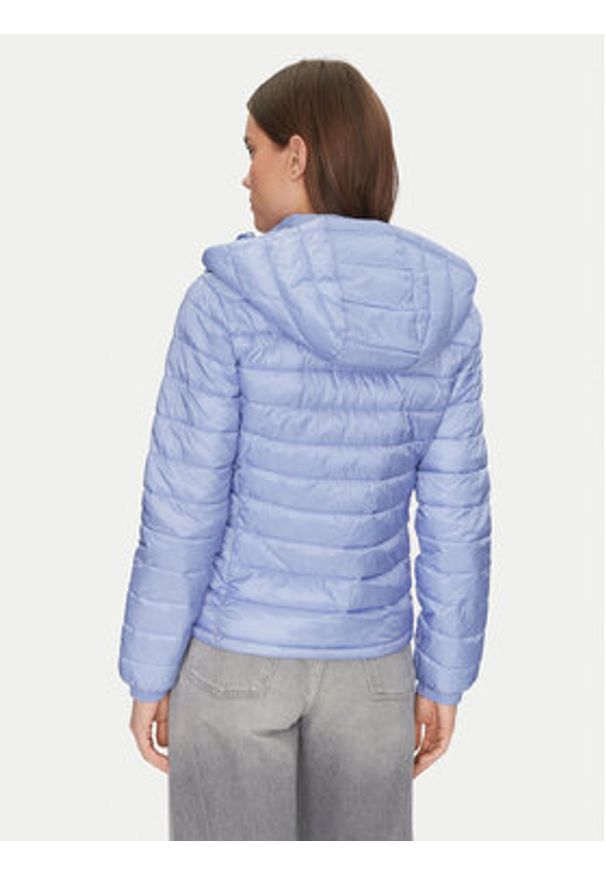 Guess Jeans Kurtka puchowa W5RL99 WHAB2 Niebieski Regular Fit. Kolor: niebieski. Materiał: syntetyk