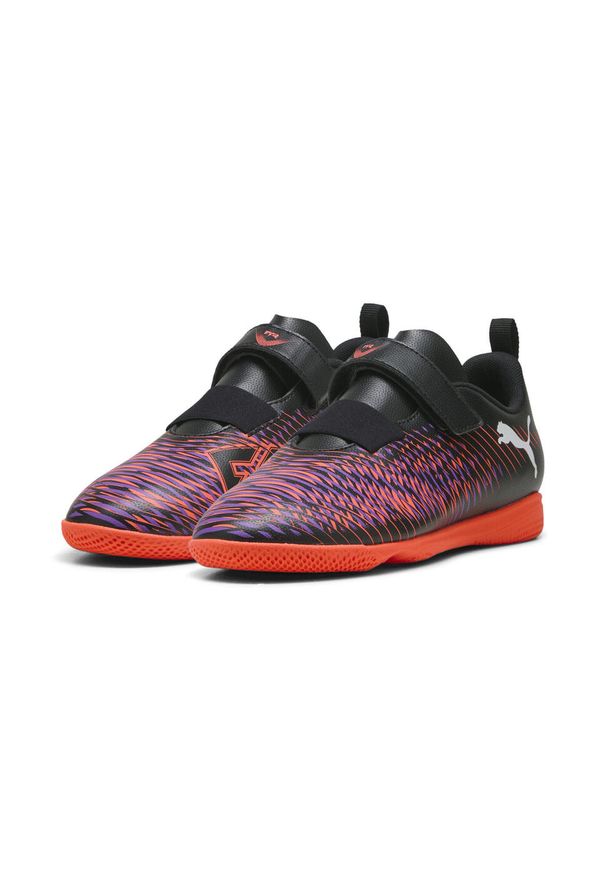 Puma - Młodzieżowe buty piłkarskie FUTURE 8 PLAY TT V PUMA Black White Glowing Red. Kolor: biały, czerwony, wielokolorowy, czarny. Sport: piłka nożna